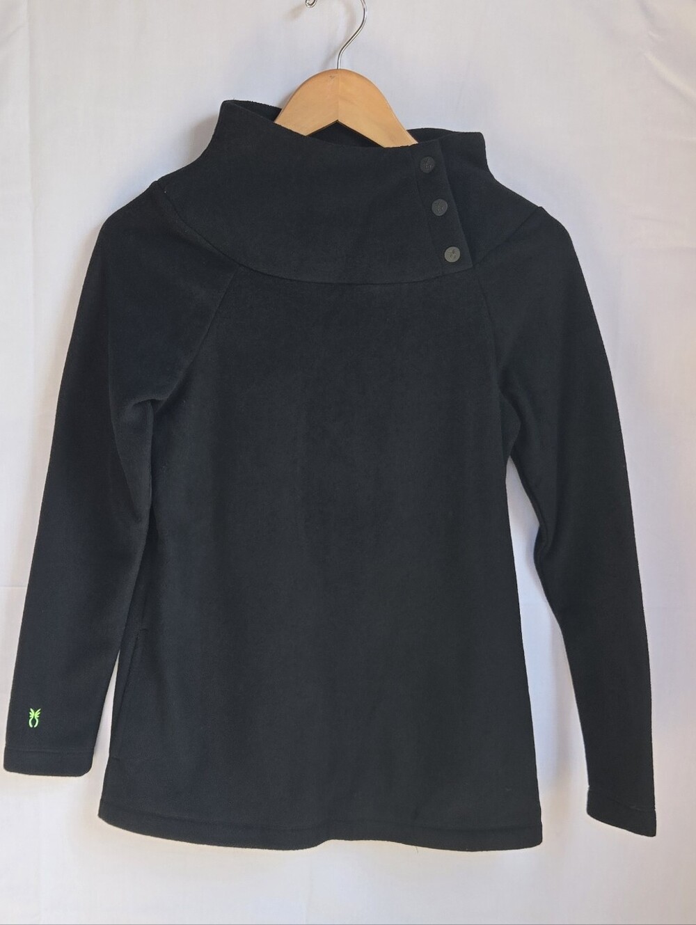 Dudley stephens Black Funnel Neck Snap Pullover-Size XS